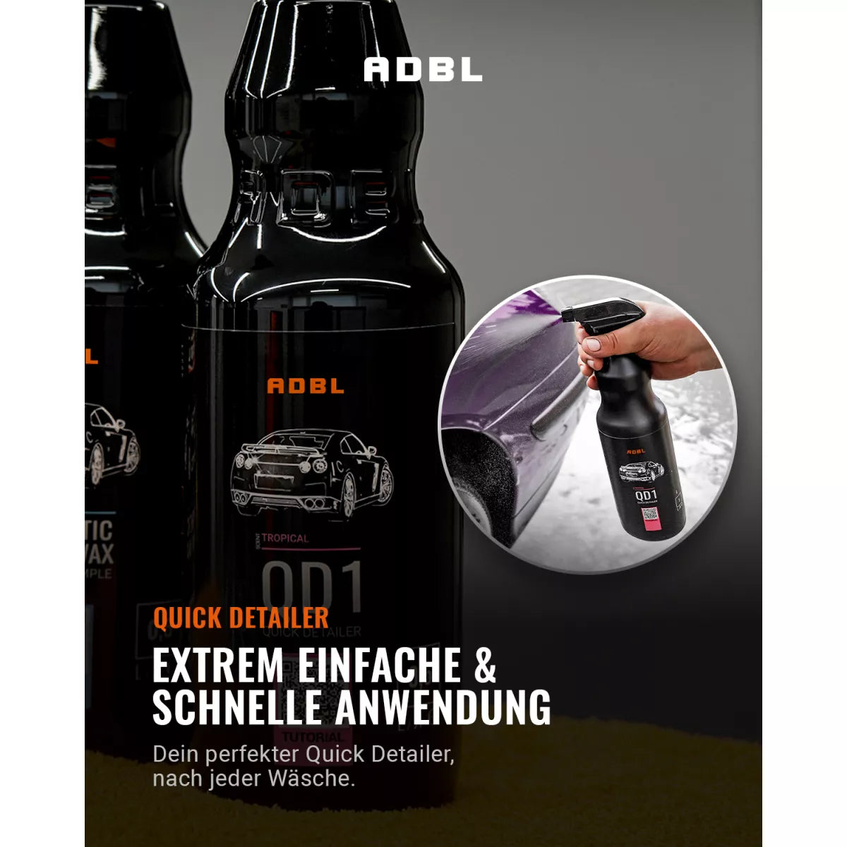 ADBL QD1 Flasche mit hochkonzentrierter Quick Detailer Formel