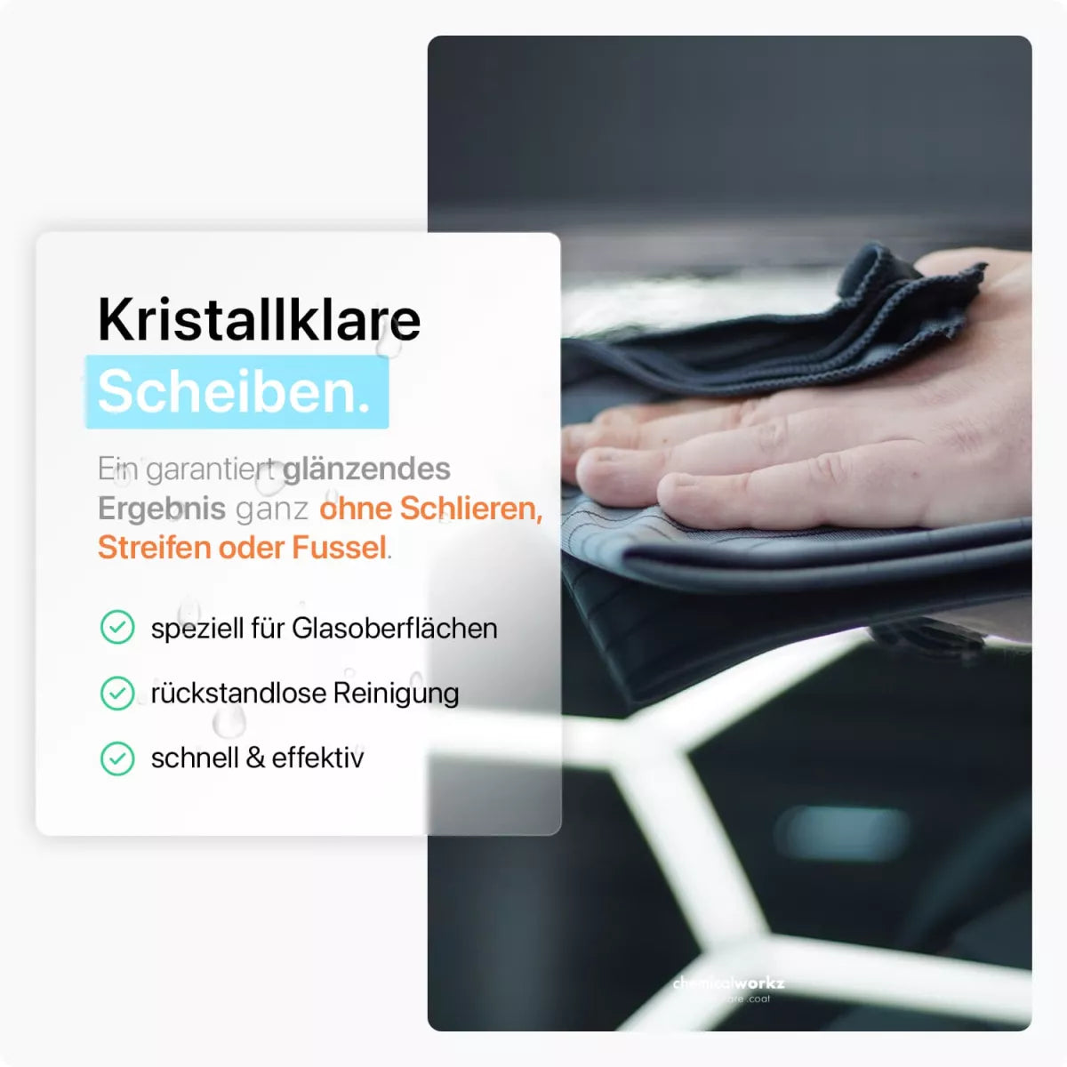 Fünfteiliges Carbon Fiber Glass Towel Set von ChemicalWorkz