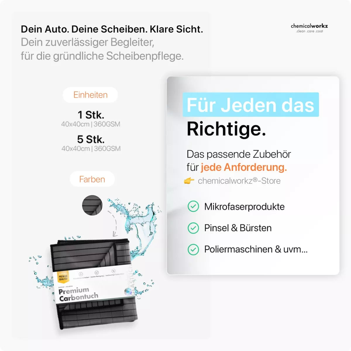 Carbon Fiber Glass Towel von ChemicalWorkz