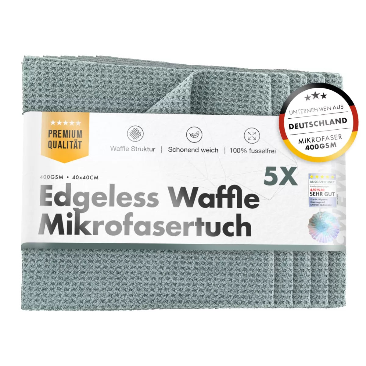 Mikrofaser Waffeltuch von chemicalworkz in 40x40 cm Format