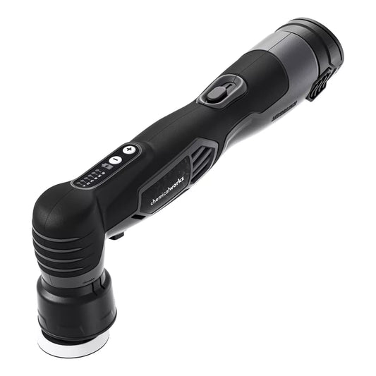 chemicalworkz EVO Mini Akku Hybrid Exzenter Poliermaschine mit 3 mm und 12 mm Hub, Akkus, Ladegerät und Hardcase für präzise Fahrzeugpflege