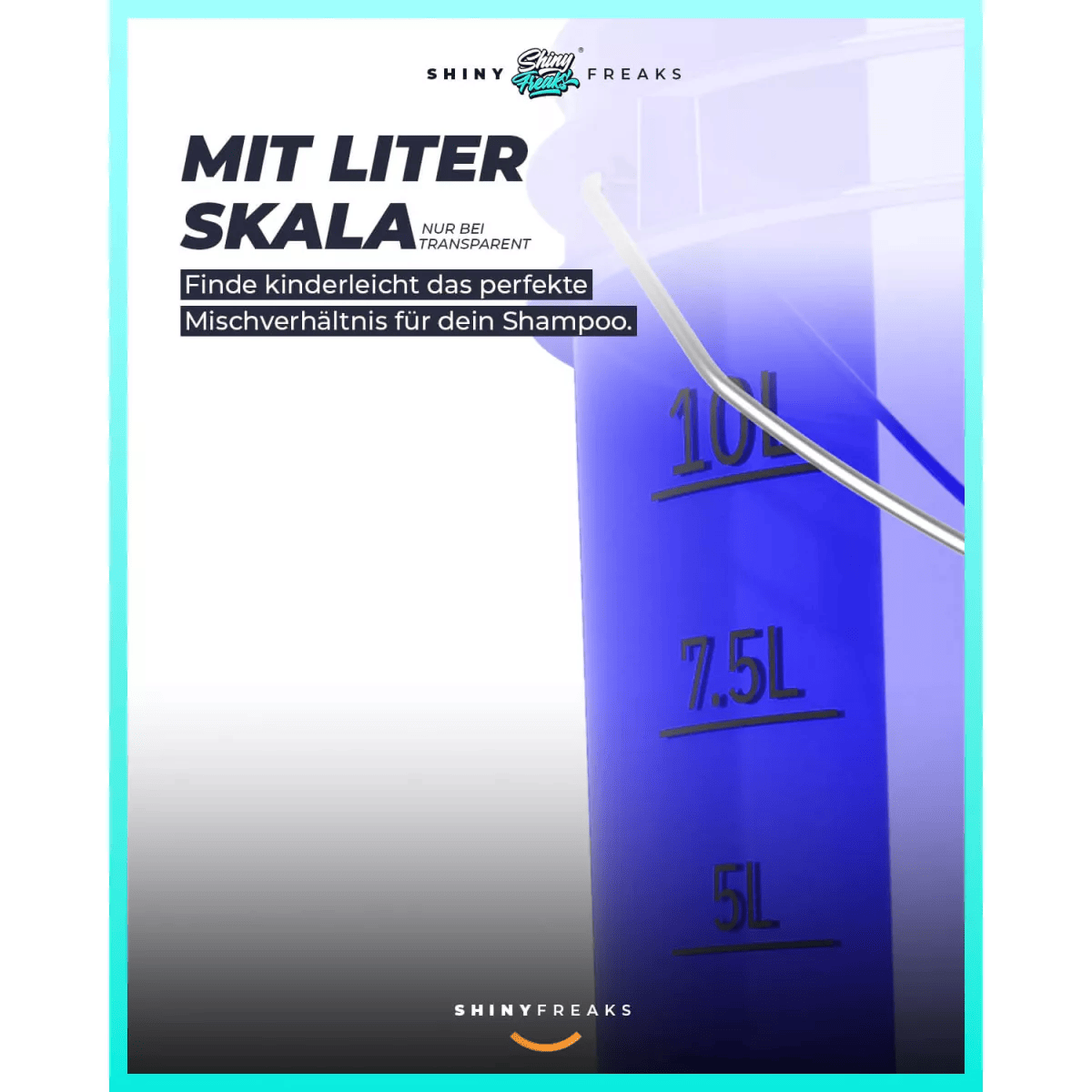 chemicalworkz Performance Buckets Wascheimer 3,5GAL Blau Transparent