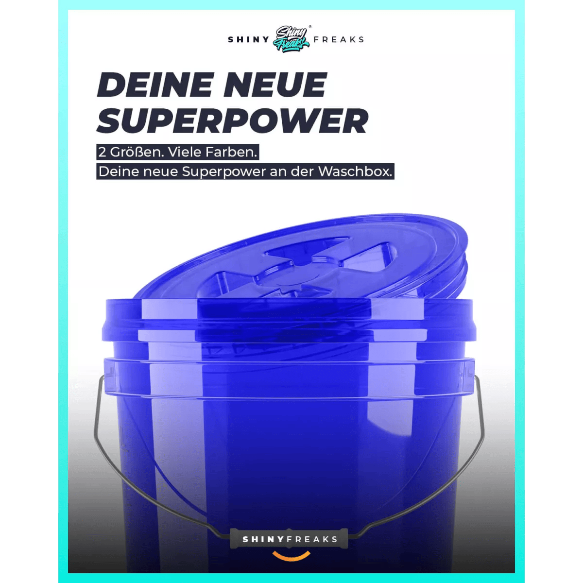 chemicalworkz Performance Buckets Wascheimer 3,5GAL Blau Transparent