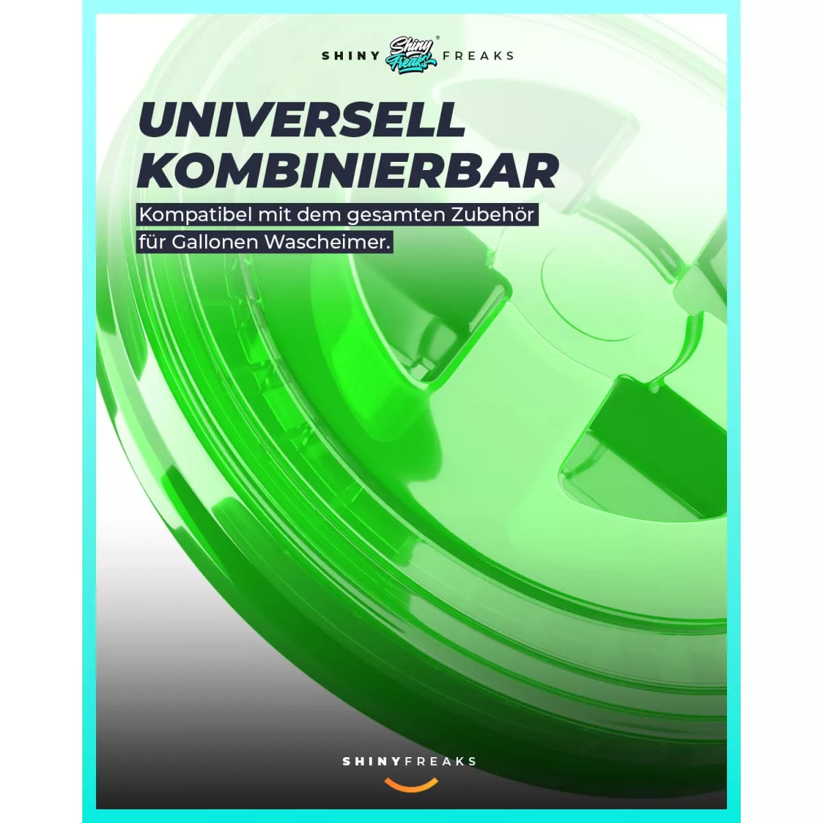 chemicalworkz Performance Buckets Wascheimer 3,5GAL Grün Transparent