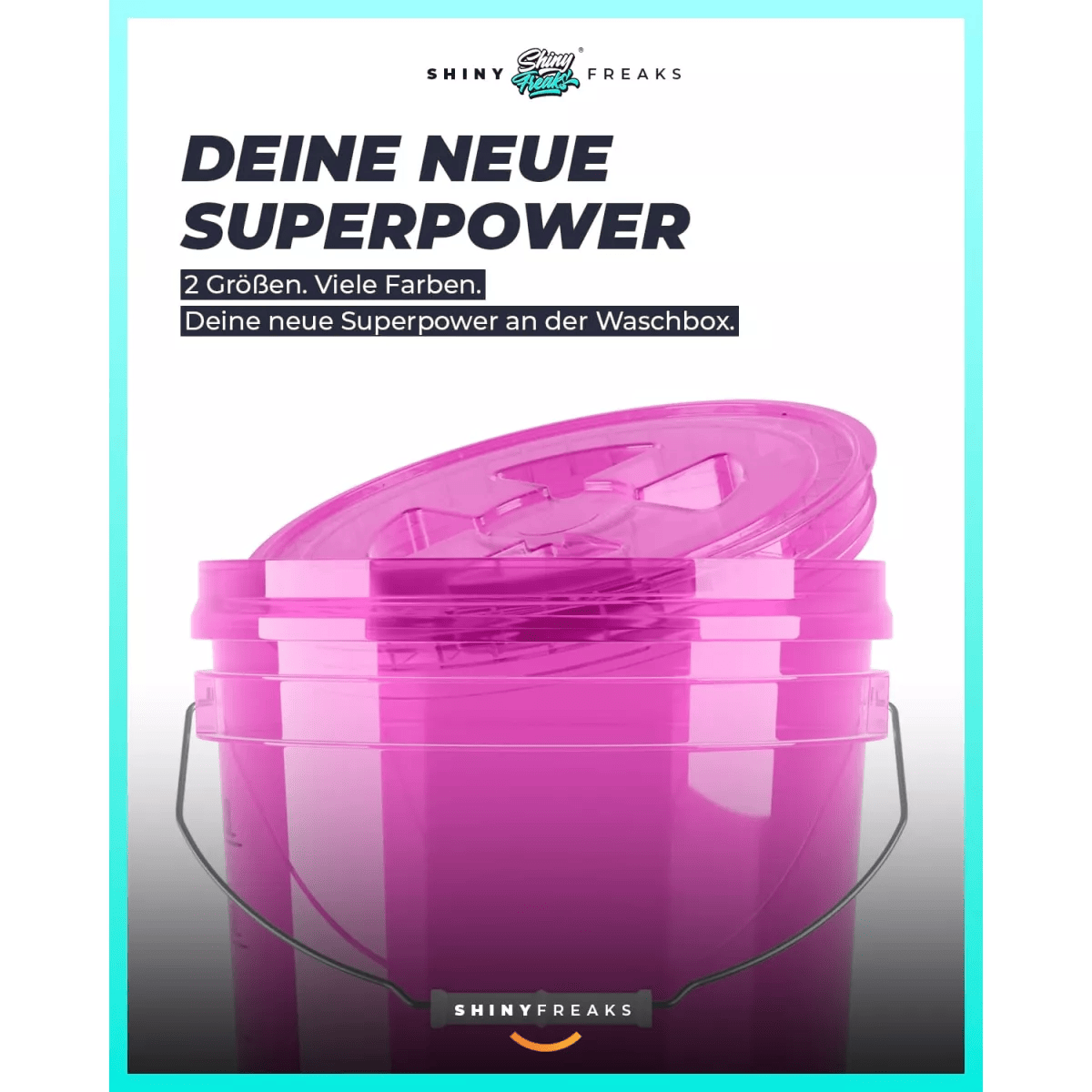 chemicalworkz Performance Buckets Wascheimer 3,5GAL Violett Transparent