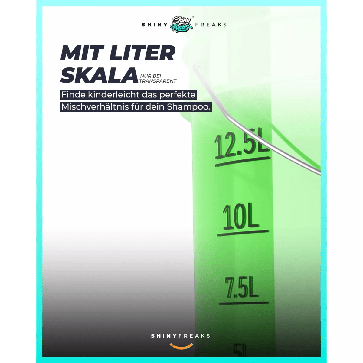 chemicalworkz Performance Buckets Wascheimer 5GAL Grün Transparent