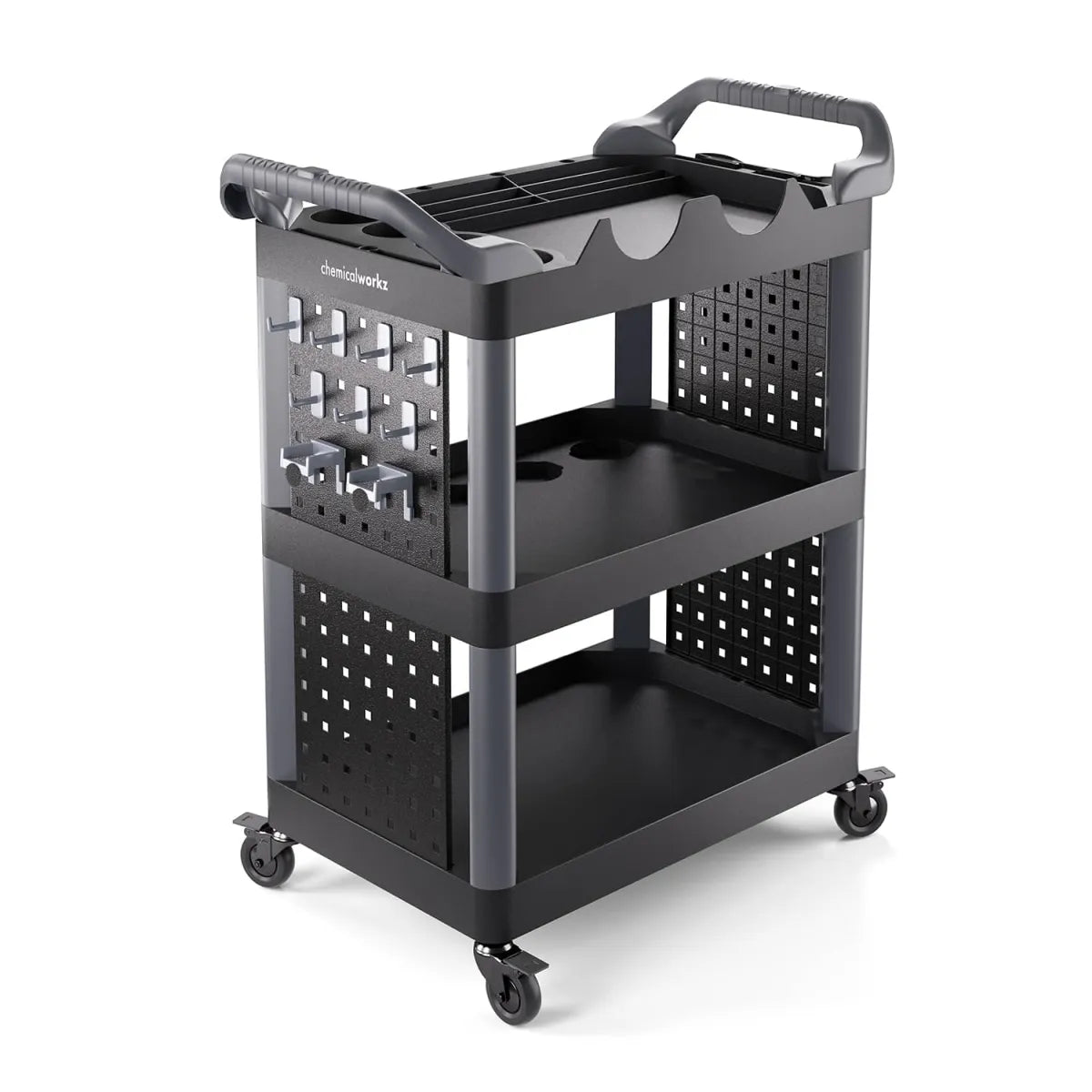 chemicalworkz Detailing Trolley mit drei Ablageflächen