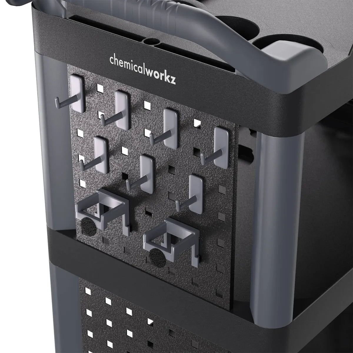 chemicalworkz Detailing Trolley mit drei Ablageflächen