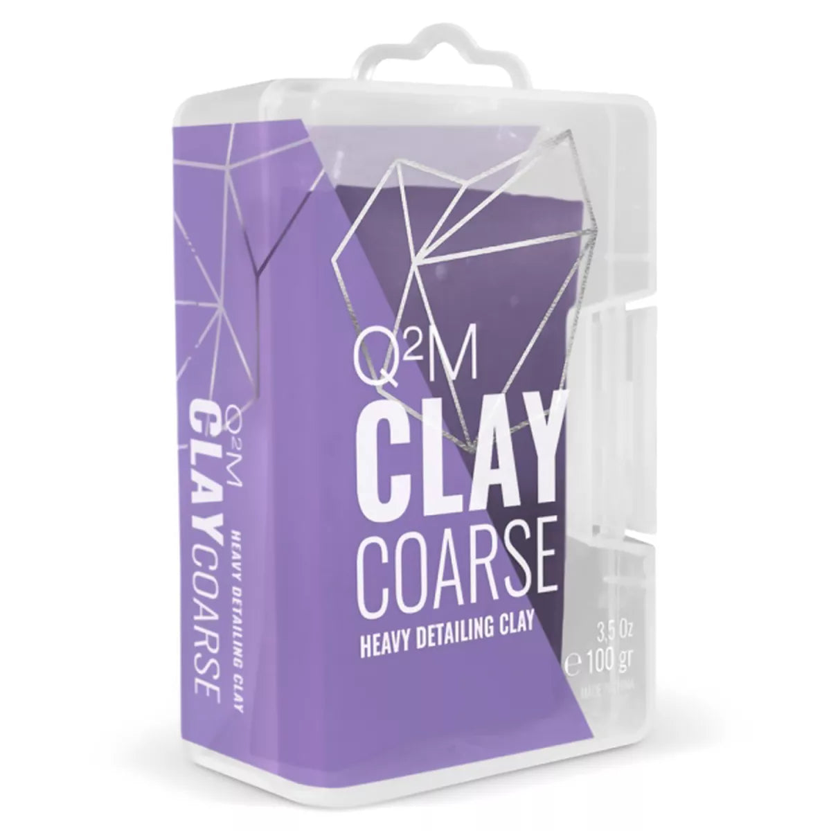 GYEON Q²M Clay grob – violetter Reinigungston in rechteckiger Form für Autolack