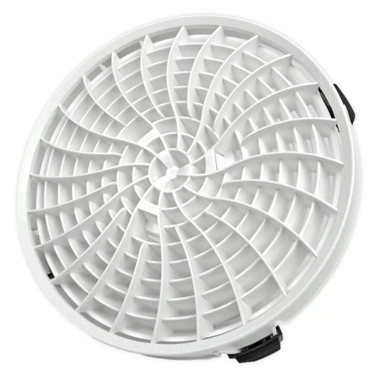 Dirt Lock Filtersystem eingesetzt in Wascheimer