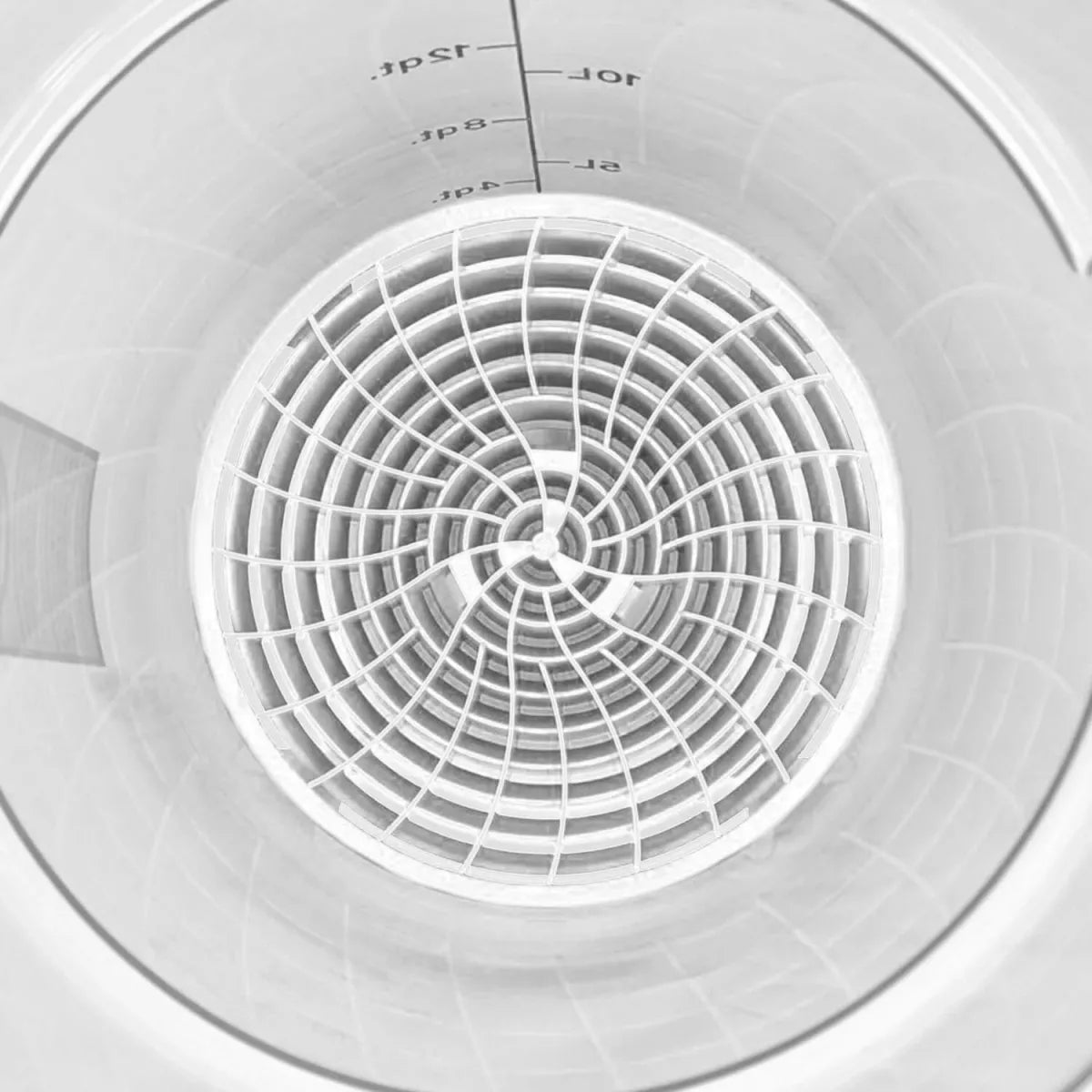 Dirt Lock Filtersystem eingesetzt in Wascheimer