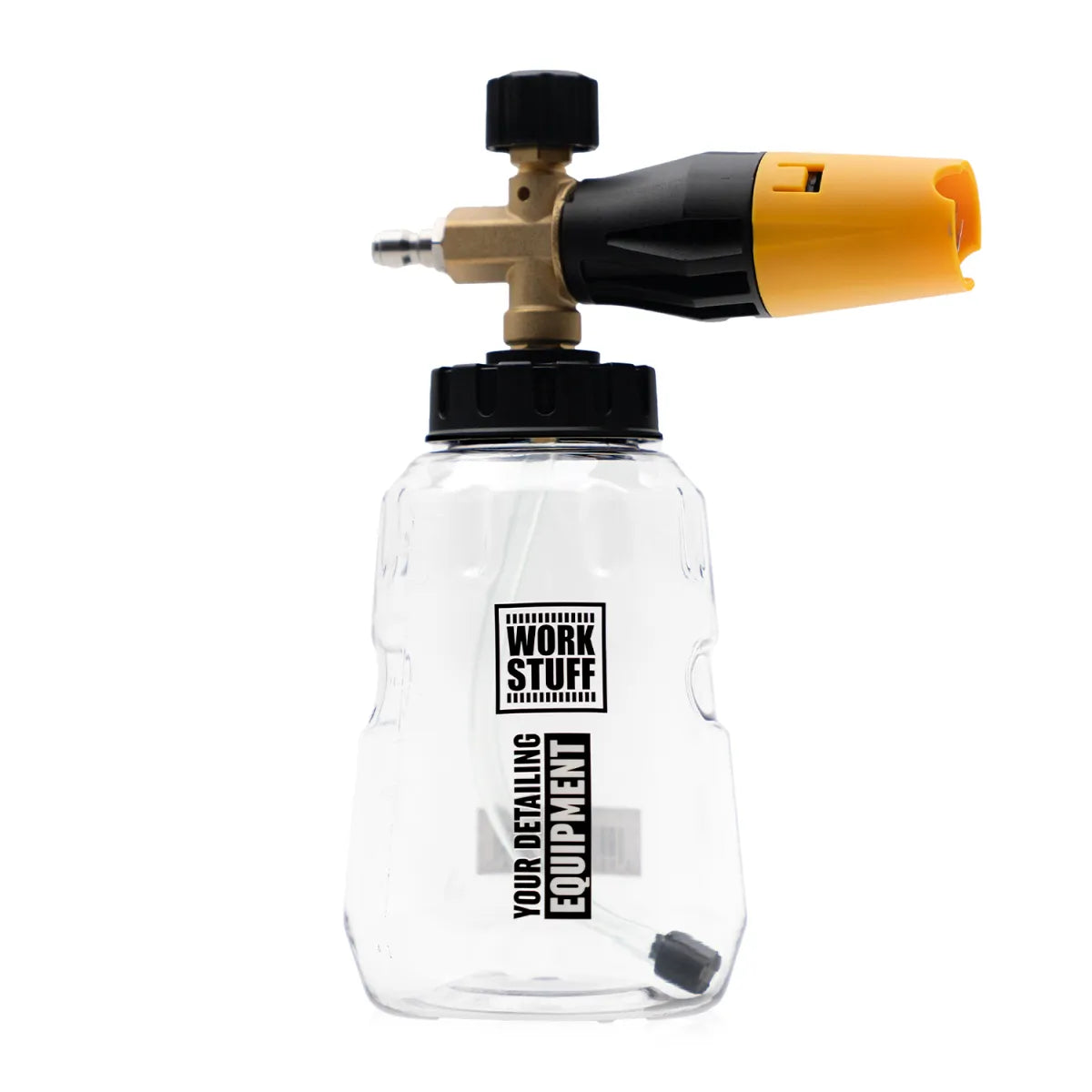 Einstellbare Work Stuff Snow Foam Gun an Hochdruckreiniger im Einsatz