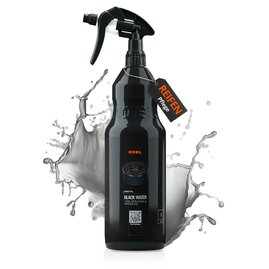 ADBL Black Water Gummipflege und Reifenpflege 1L mit Canyon Trigger