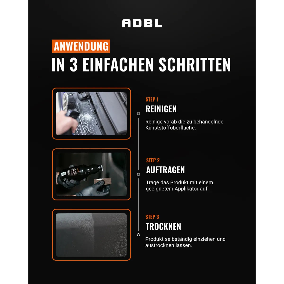 ADBL Blackouter 500ml Kunststoffpflege zur Farbauffrischung