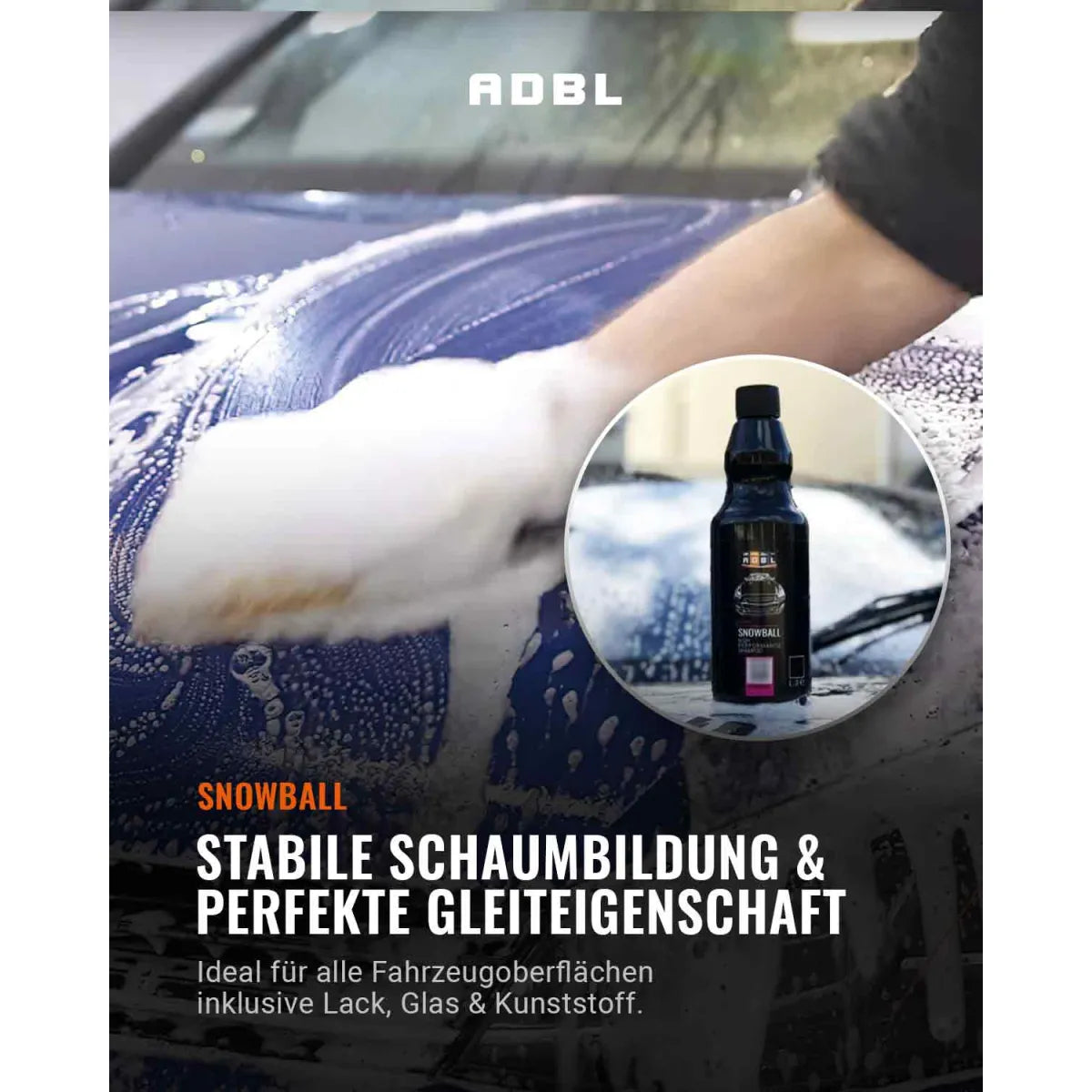 ADBL Snowball pH-neutrales Schaumshampoo 1 Liter