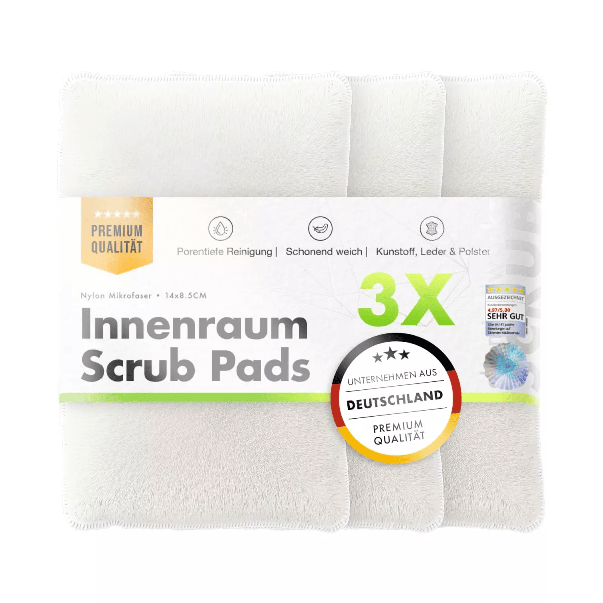 chemicalworkz Interior Cleaning Scrub Pad V2 3er Set