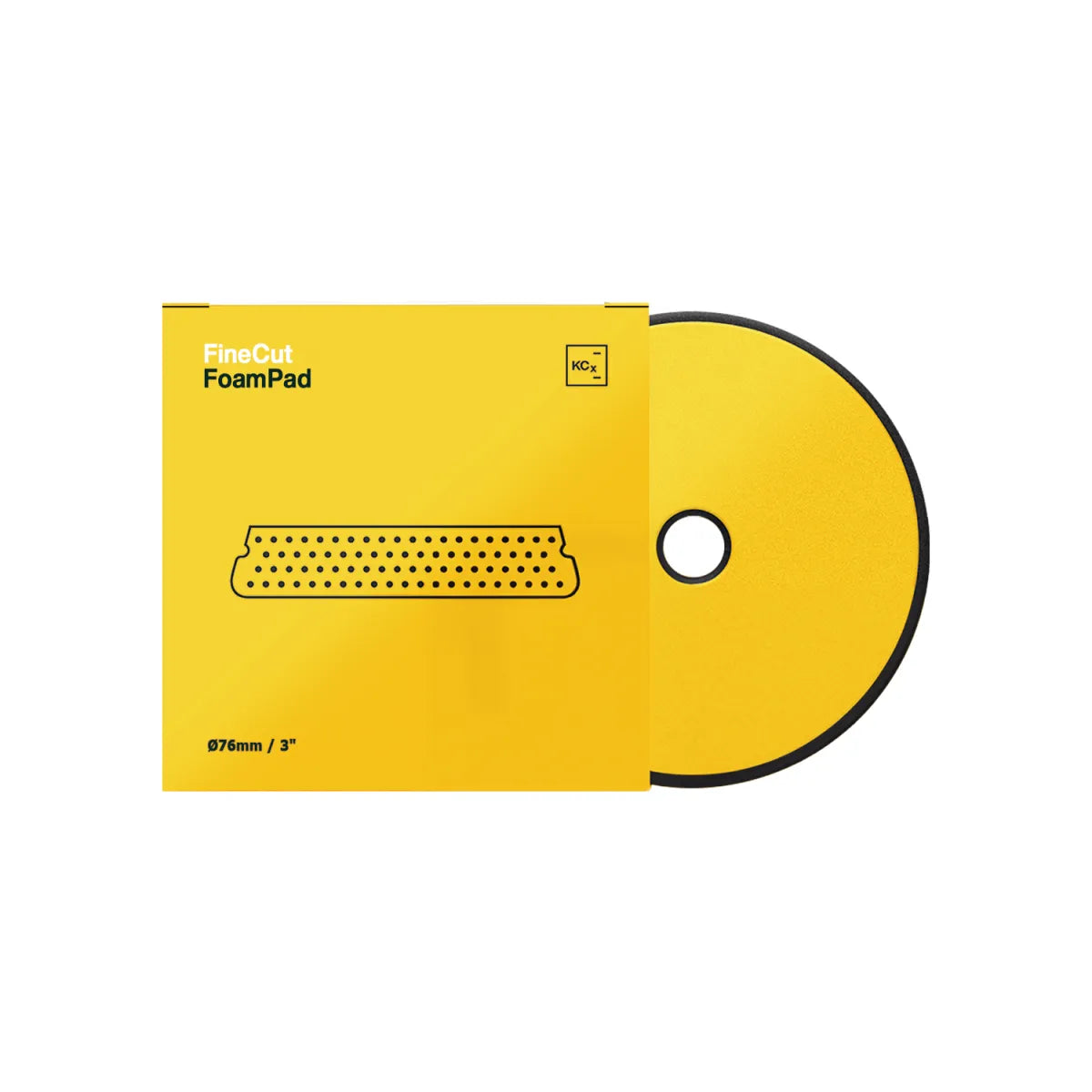 Koch Chemie Fine Cut Foam Pad 76 mm gelbes Polierpad