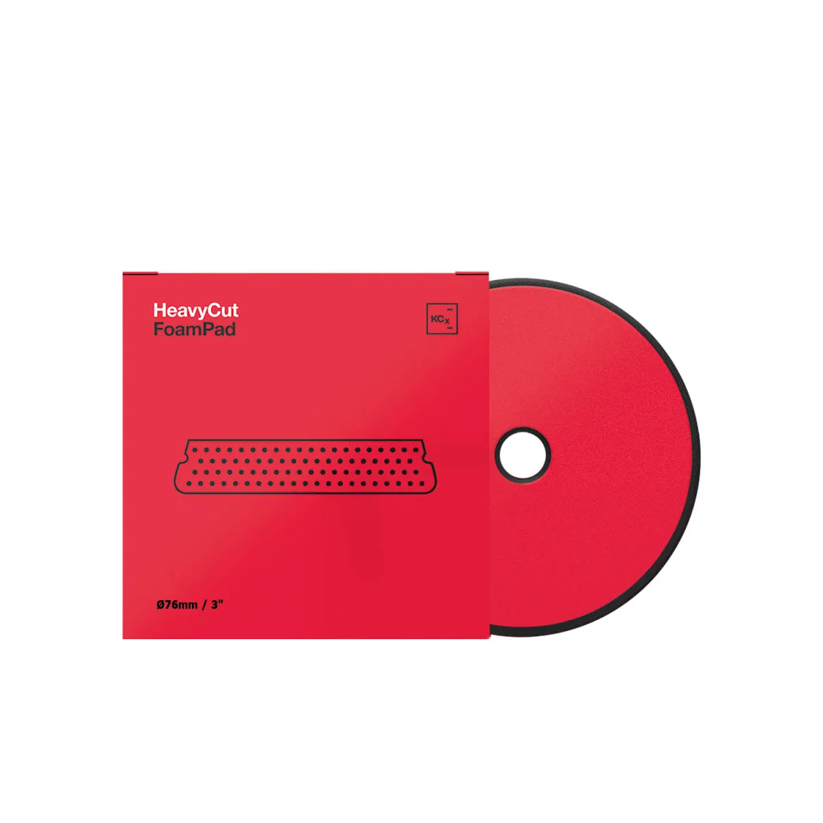 Koch Chemie Heavy Cut Foam Pad 76 mm rotes Polierpad