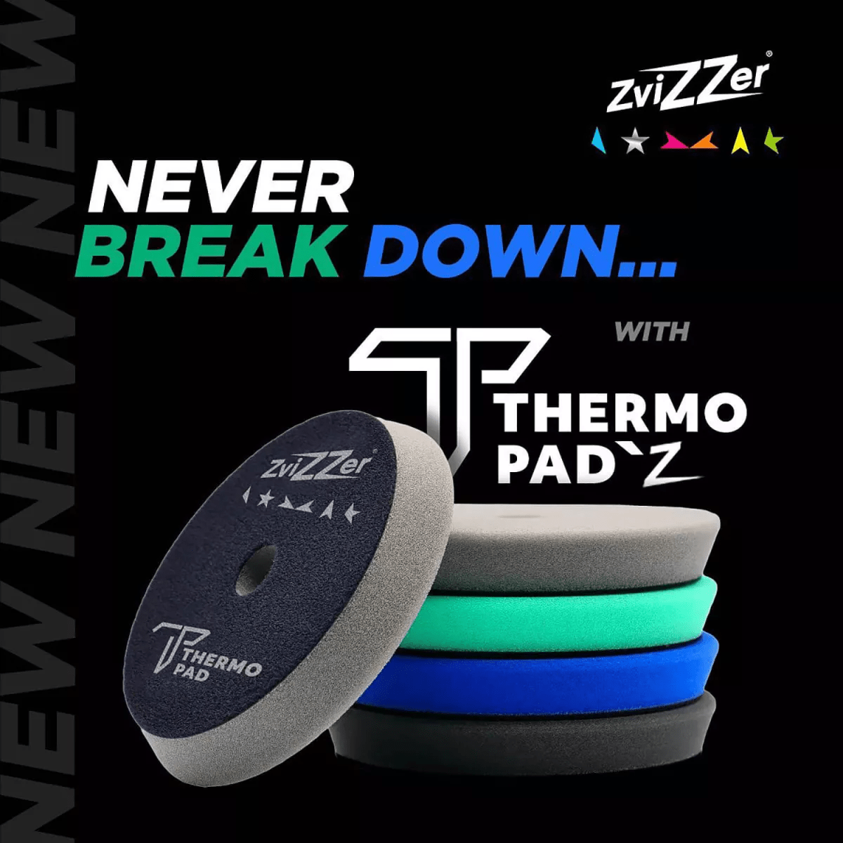 ZviZZer ThermoPad 125mm sehr hart grau