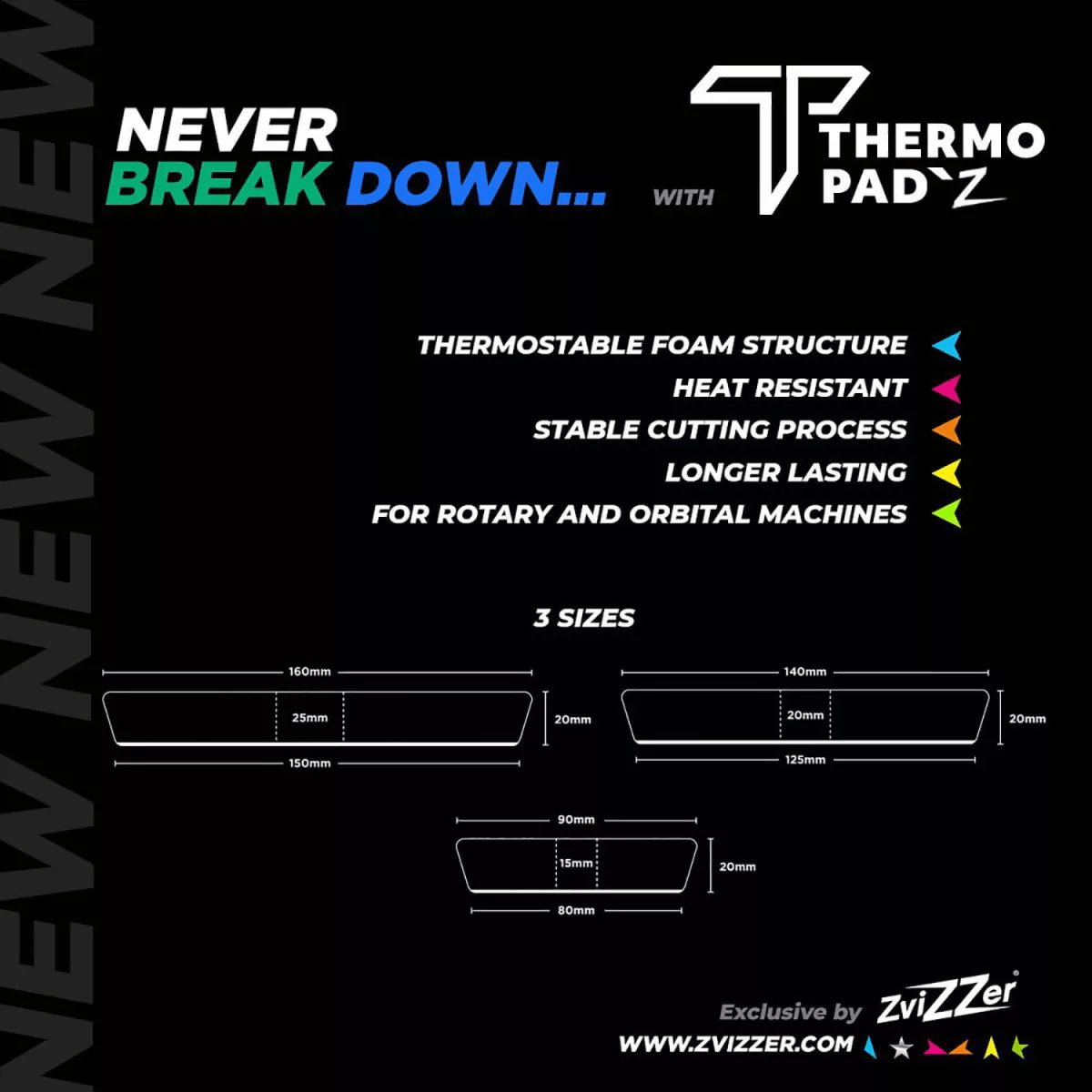 ZviZZer ThermoPad 125mm sehr weich schwarz